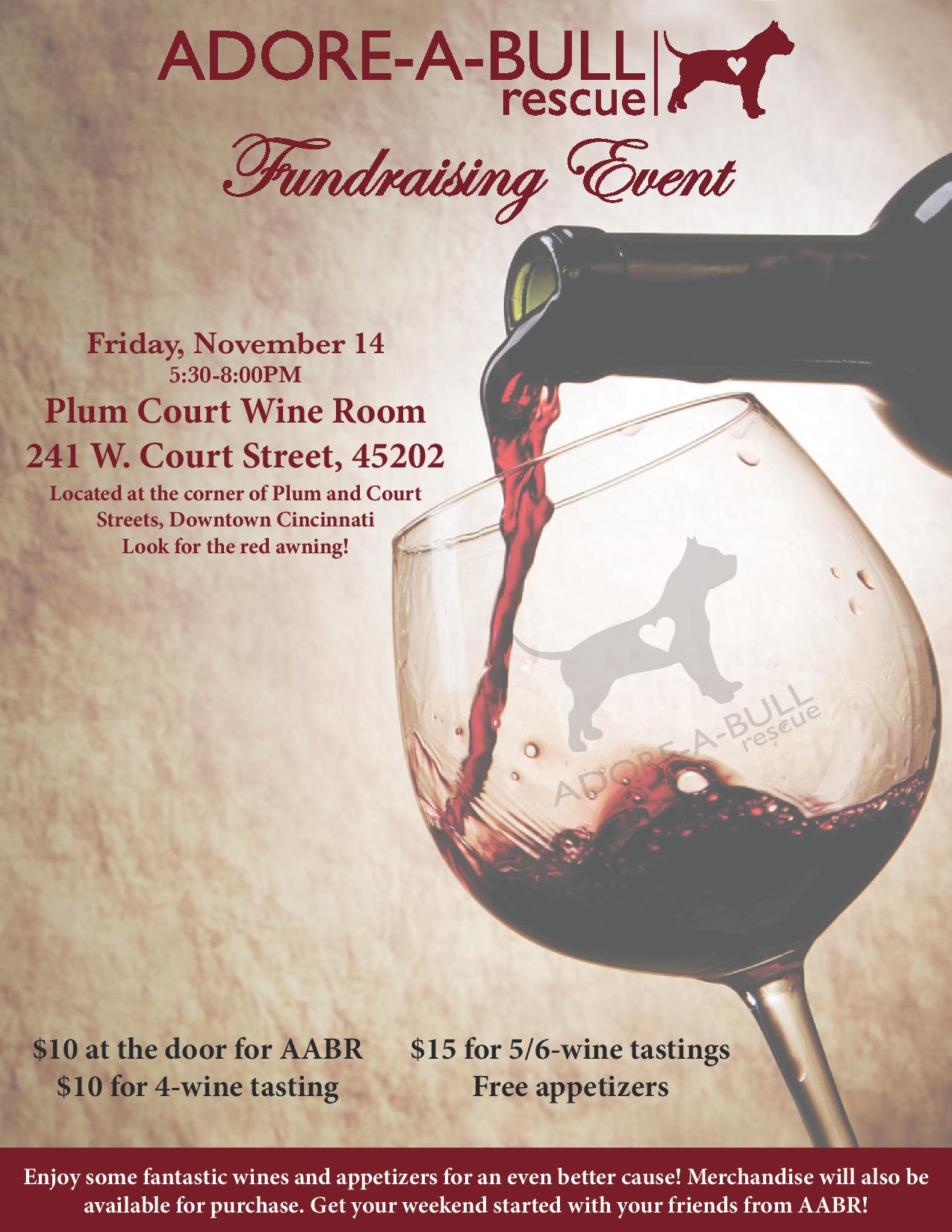 Wine Tasting Happy Hour Fundraiser – Adore-A-Bull Rescue
